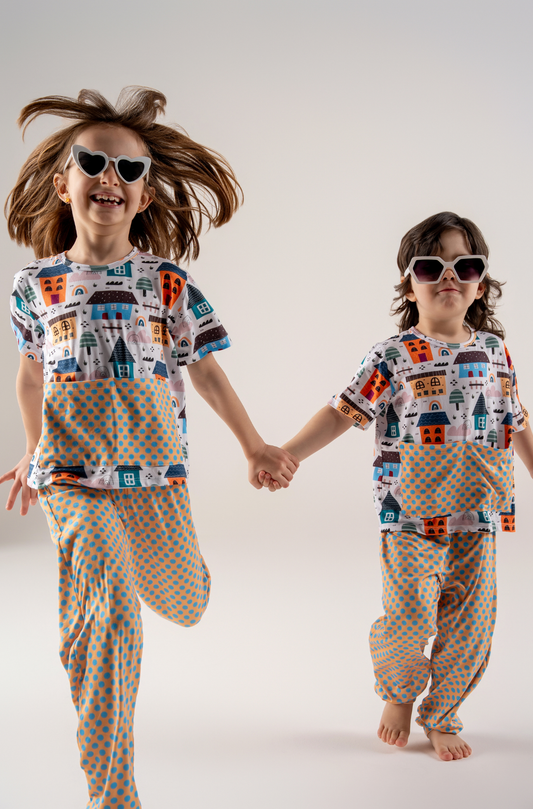 Conjunto Infantil Camiseta Manga Curta e Calça Parque Central