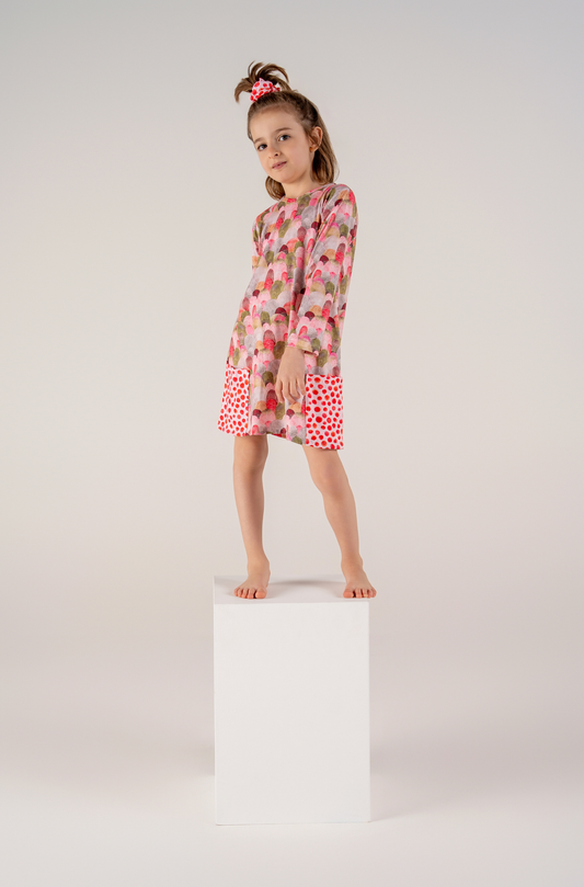 Conjunto Infantil Camisola Manga Longa e Calcinha Colinas de Aquarela Voilá | Feitas para dormir, perfeitas para brincar