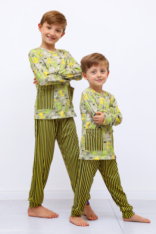 Pijama Infantil Conjunto Calça e Manga Longa Sleep&Go Menino