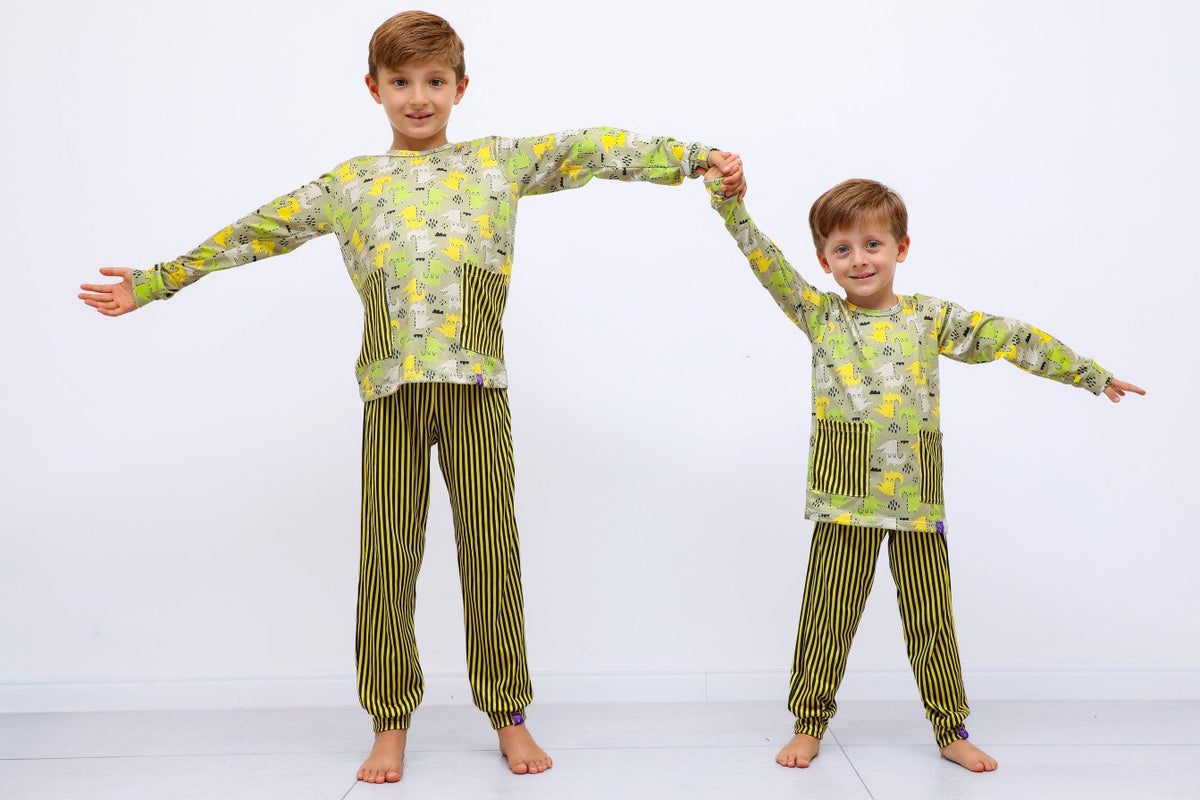 Pijama Infantil Conjunto Calça e Manga Longa Sleep&Go Menino