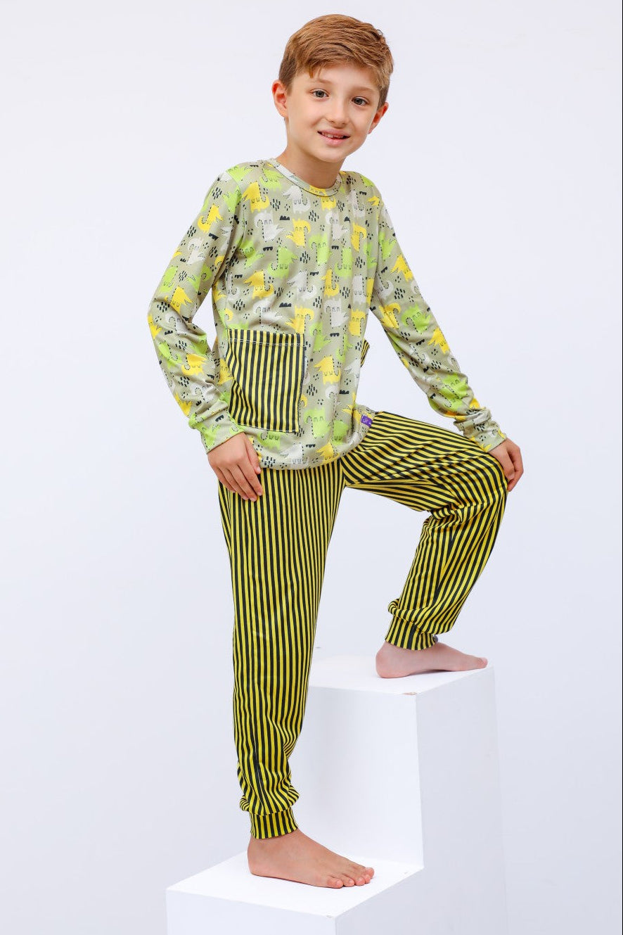 Pijama Infantil Conjunto Calça e Manga Longa Sleep&Go Menino