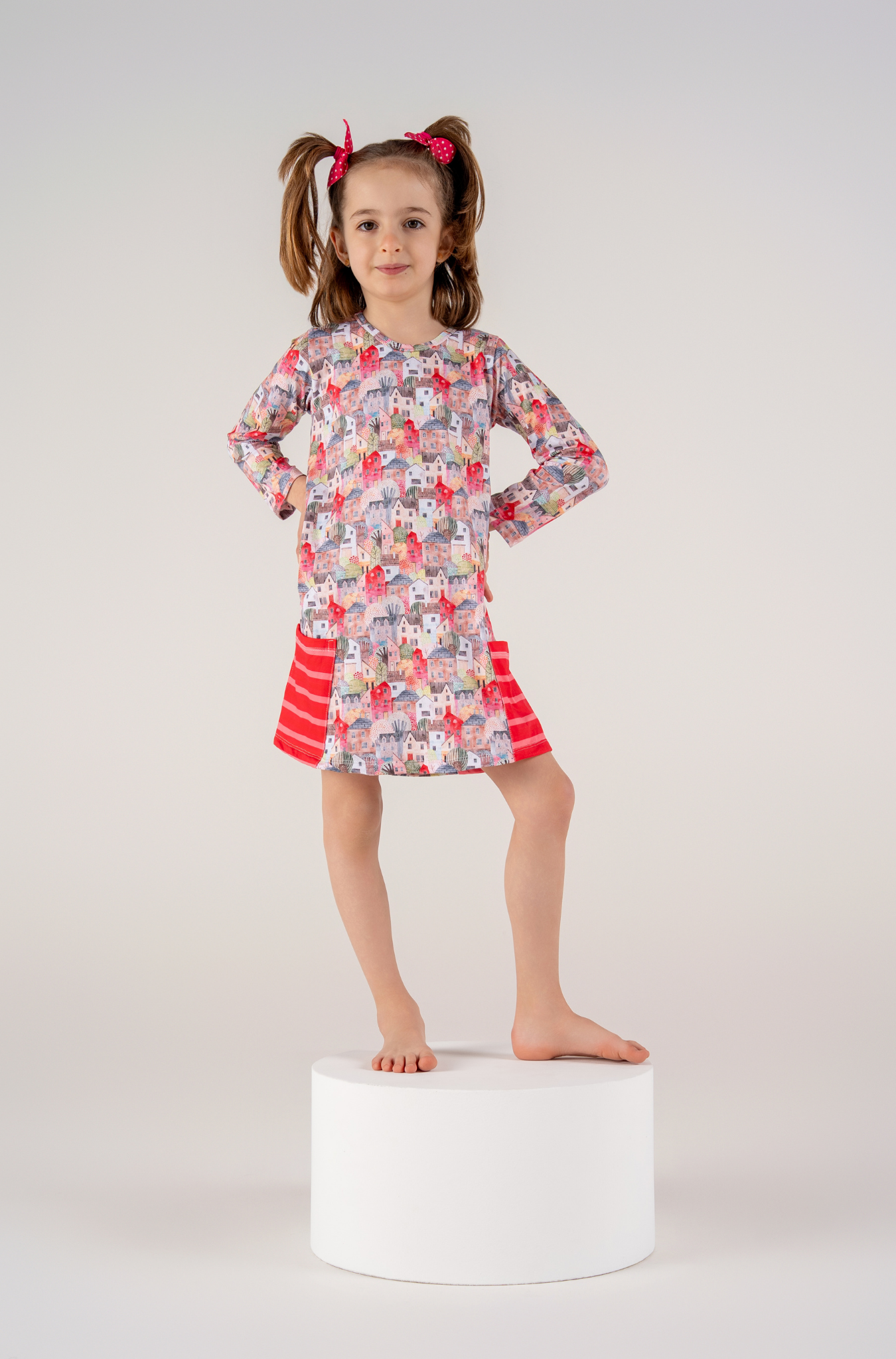 Conjunto Infantil Camisola Manga Longa e Calcinha Morada Doce Voilá | Feitas para dormir, perfeitas para brincar