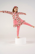 Conjunto Infantil Camisola Manga Longa e Legging Aquarela em Movimento