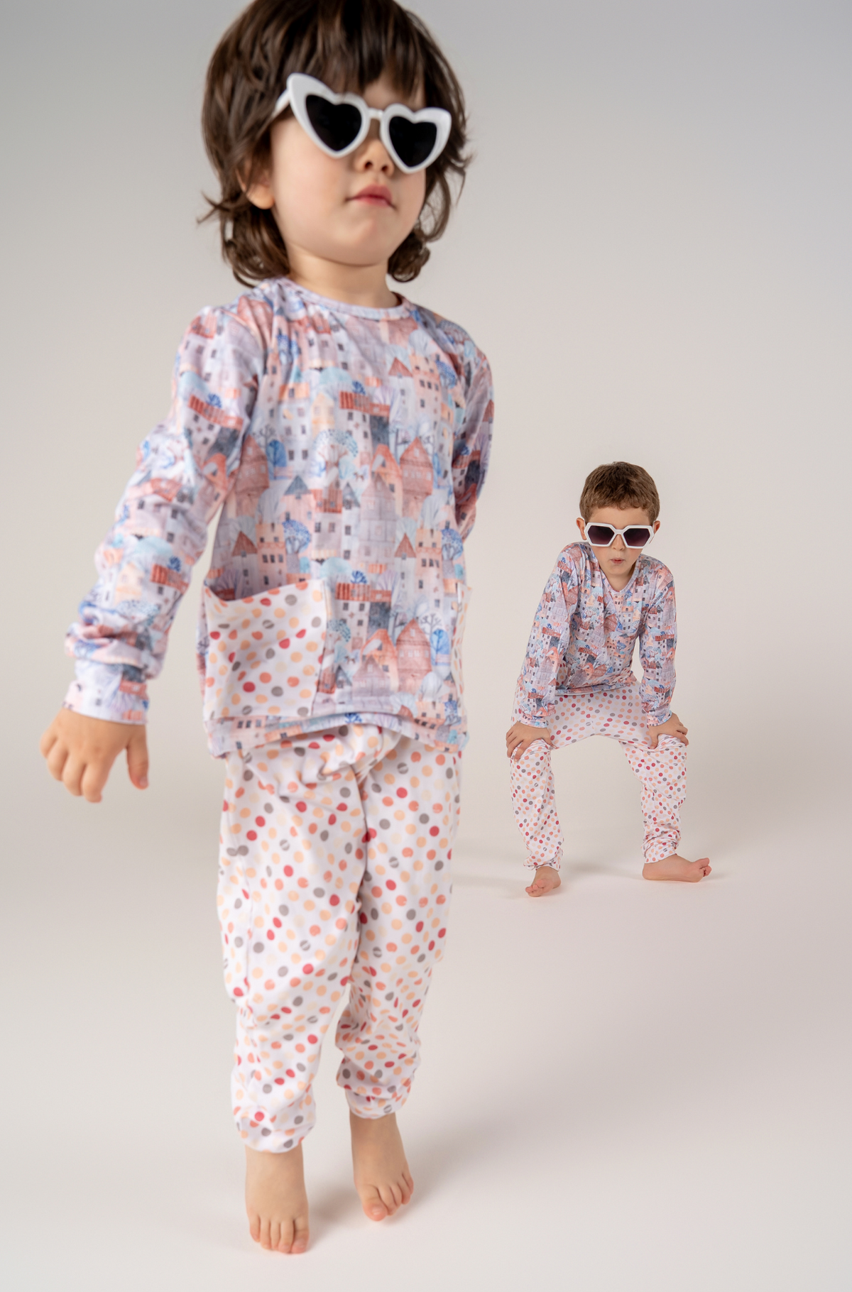 Conjunto Infantil Manga Longa e Calça Chocolate Quente Voilá | Feitas para dormir, perfeitas para brincar