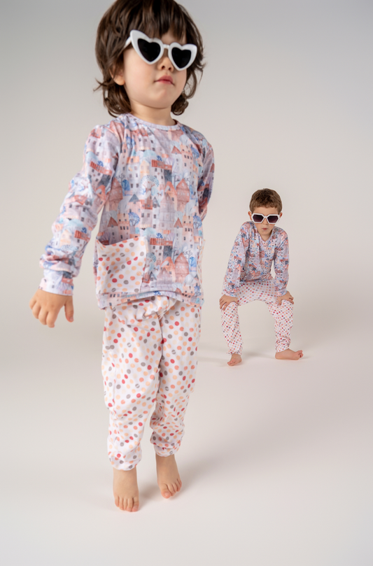 Conjunto Infantil Manga Longa e Calça Chocolate Quente Voilá | Feitas para dormir, perfeitas para brincar