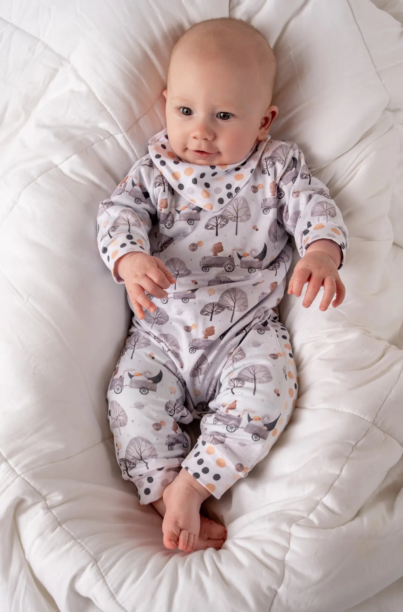 Tip Top Bebê Manga Longa Expedição Urso-Lunar Voilá | Feitas para dormir, perfeitas para brincar