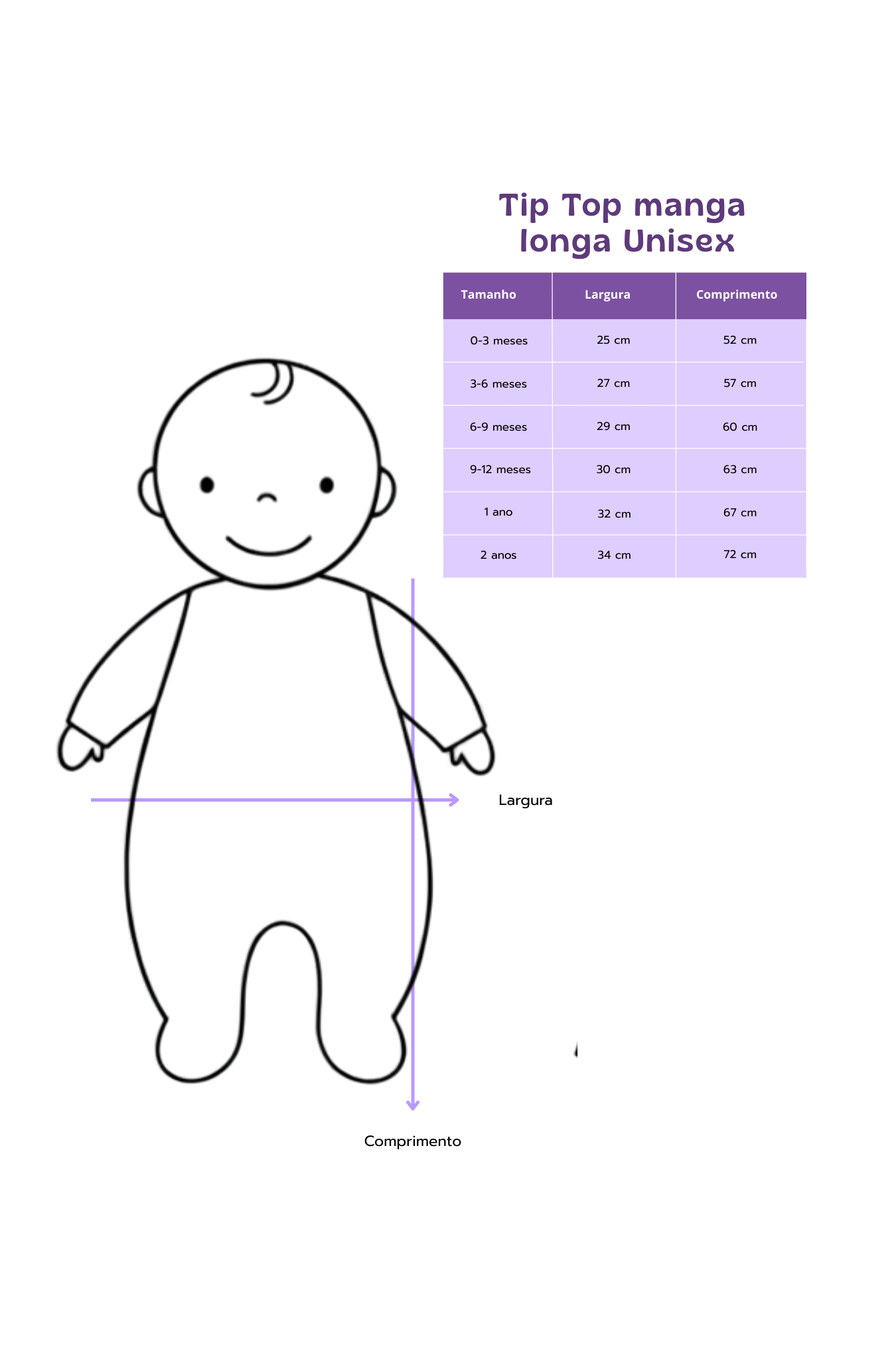 Tip Top Bebê Manga Curta Doce Arte