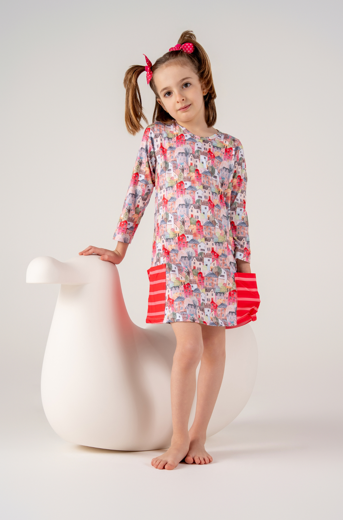 Conjunto Infantil Camisola Manga Longa e Calcinha Morada Doce Voilá | Feitas para dormir, perfeitas para brincar