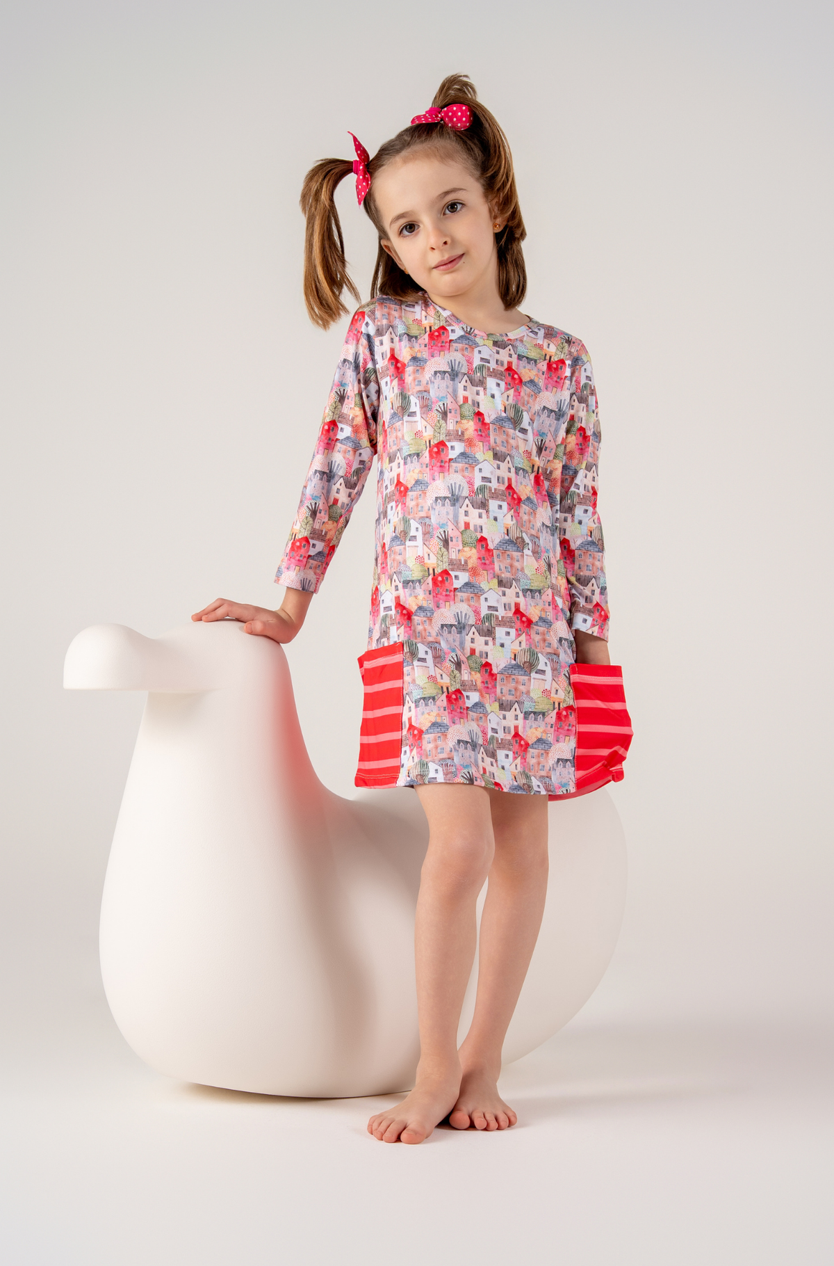 Conjunto Infantil Camisola Manga Longa e Calcinha Morada Doce Voilá | Feitas para dormir, perfeitas para brincar