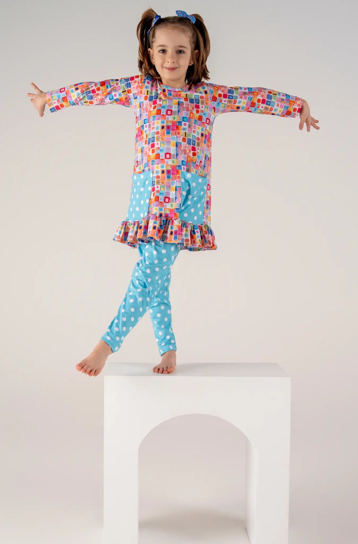 Conjunto Infantil Camisola Manga Longa e Legging Ateliê Pop Voilá | Feitas para dormir, perfeitas para brincar
