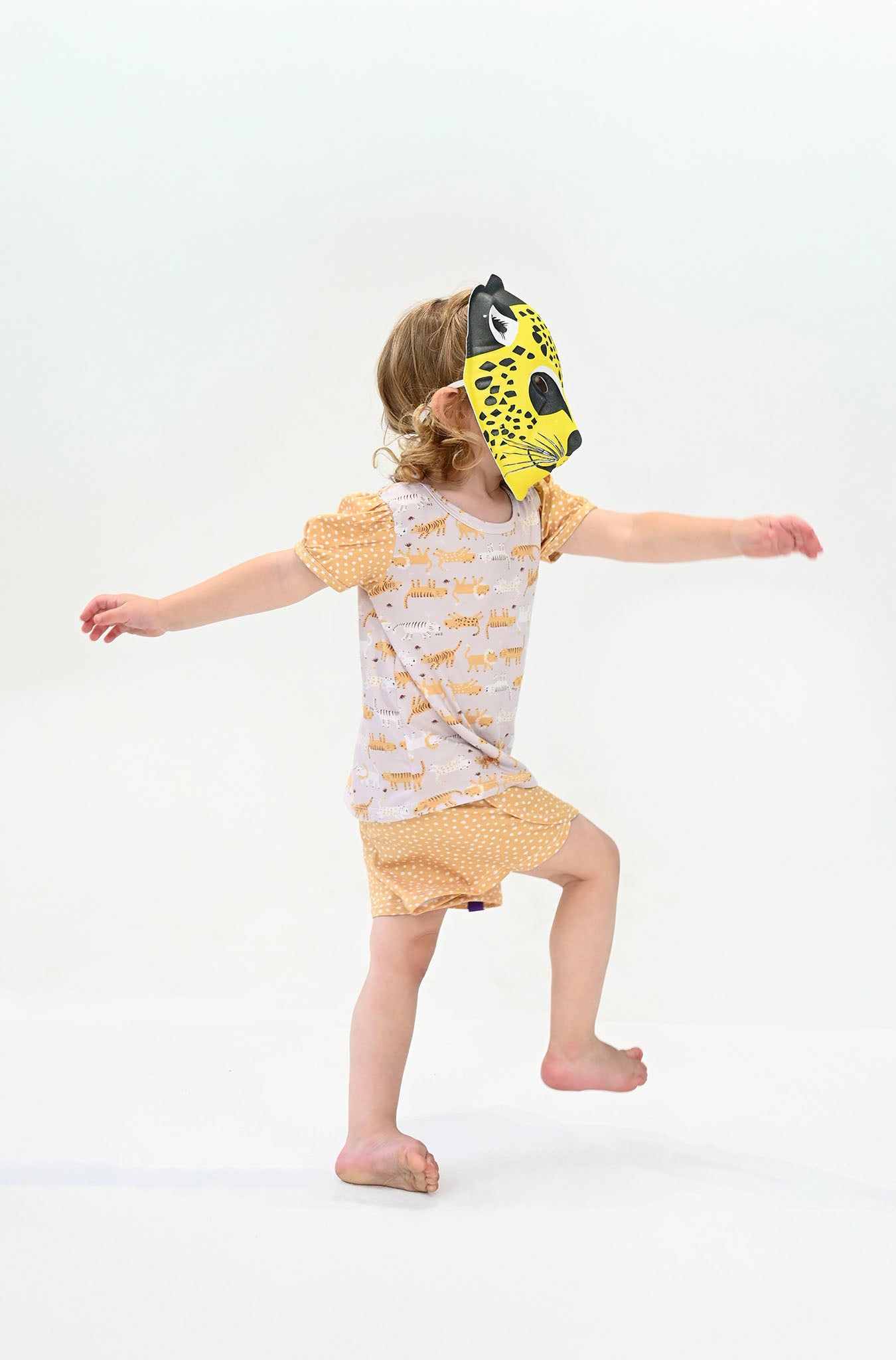 Conjunto Infantil Manga Curta Bela Fera