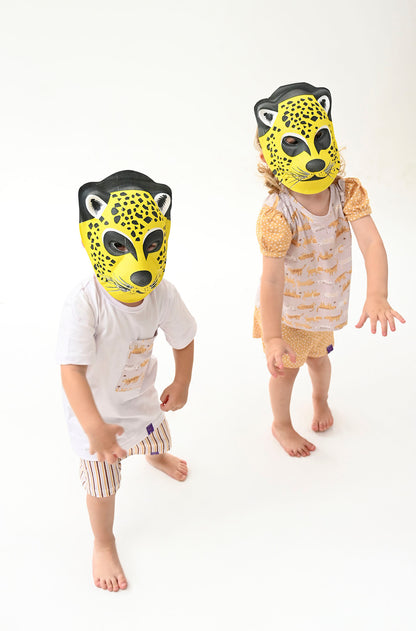 Conjunto Infantil Manga Curta Feras do Verão