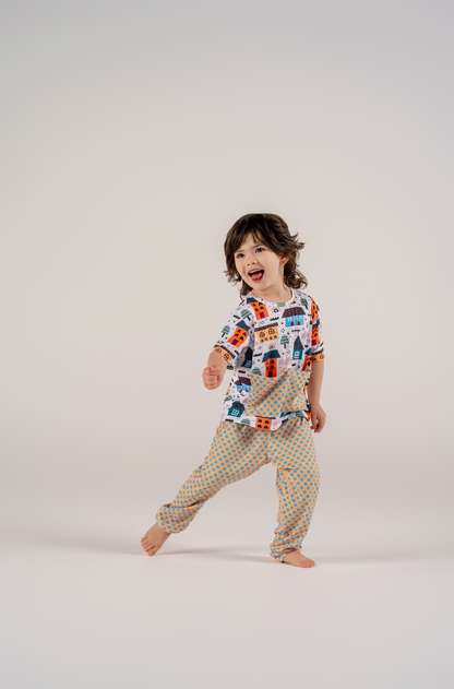 Conjunto Infantil Camiseta Manga Curta e Calça Parque Central