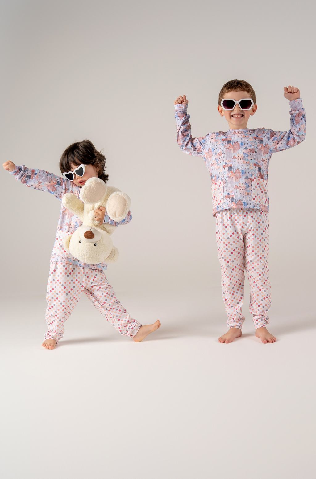 Conjunto Infantil Manga Longa e Calça Chocolate Quente Voilá | Feitas para dormir, perfeitas para brincar