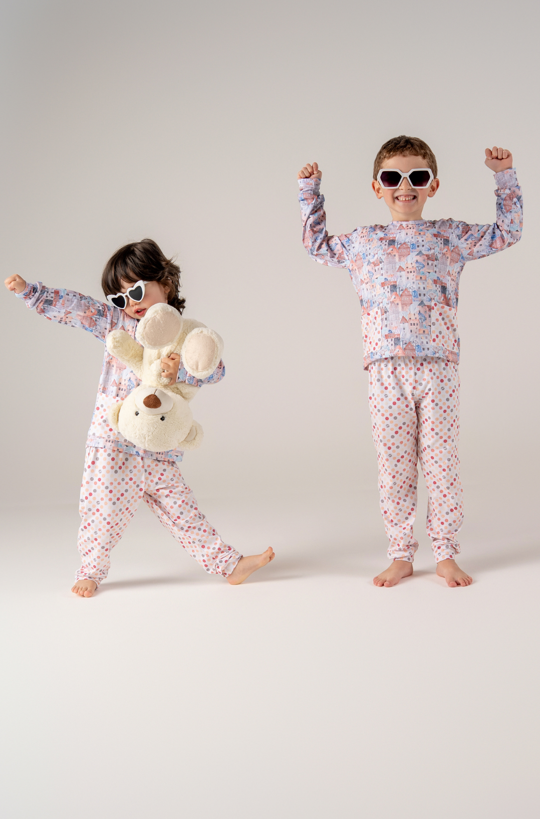Conjunto Infantil Manga Longa e Calça Chocolate Quente Voilá | Feitas para dormir, perfeitas para brincar