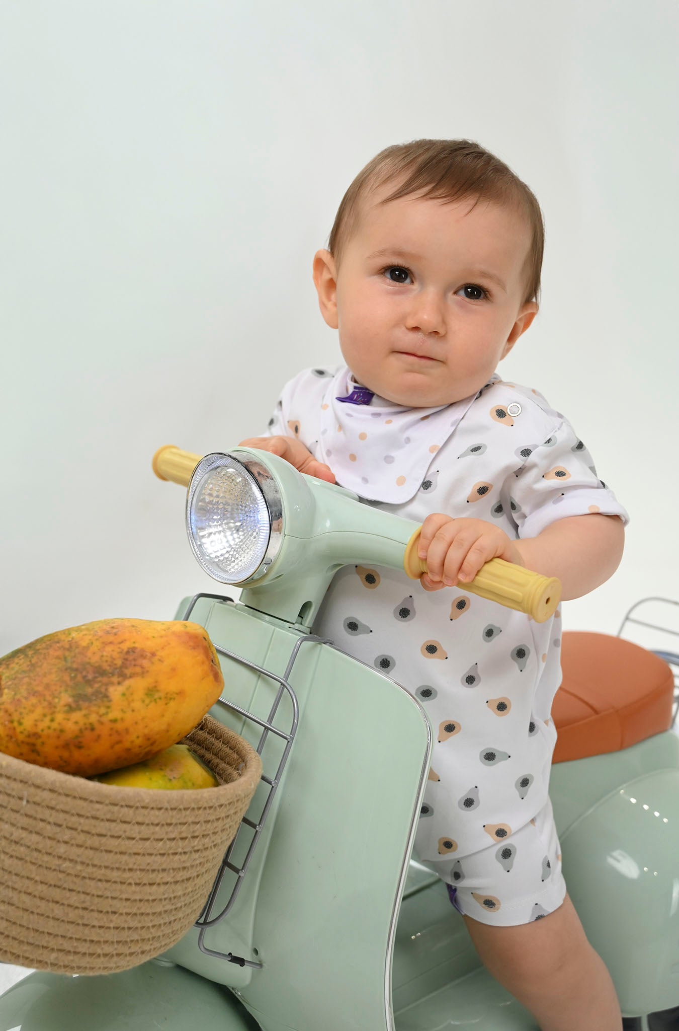 Tip Top Bebê Manga Curta Petit Papaya