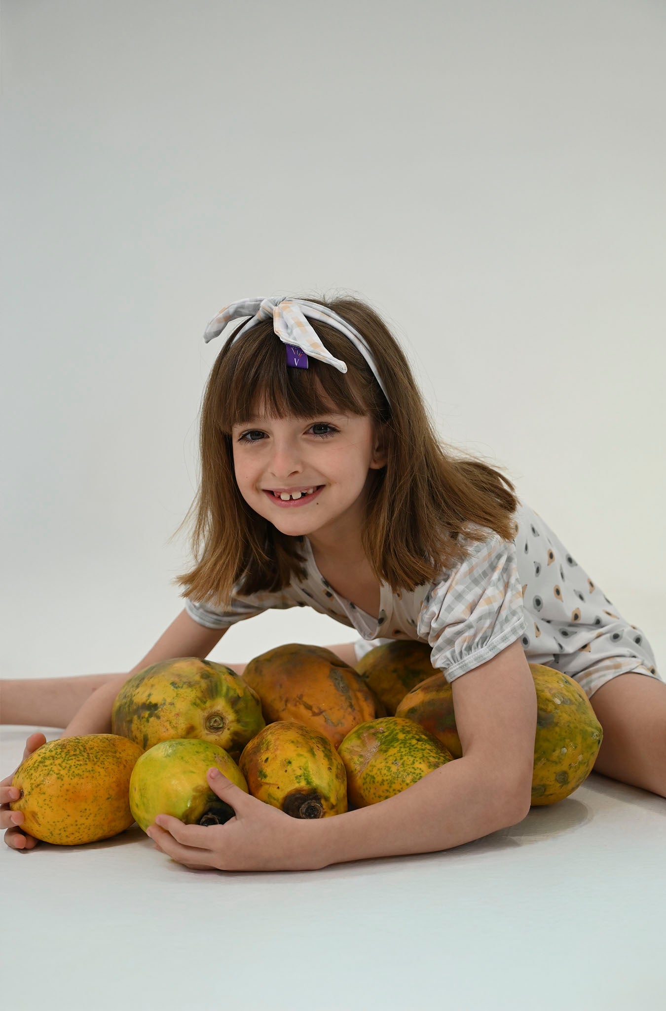 Conjunto Infantil Manga Curta Papaya Mint