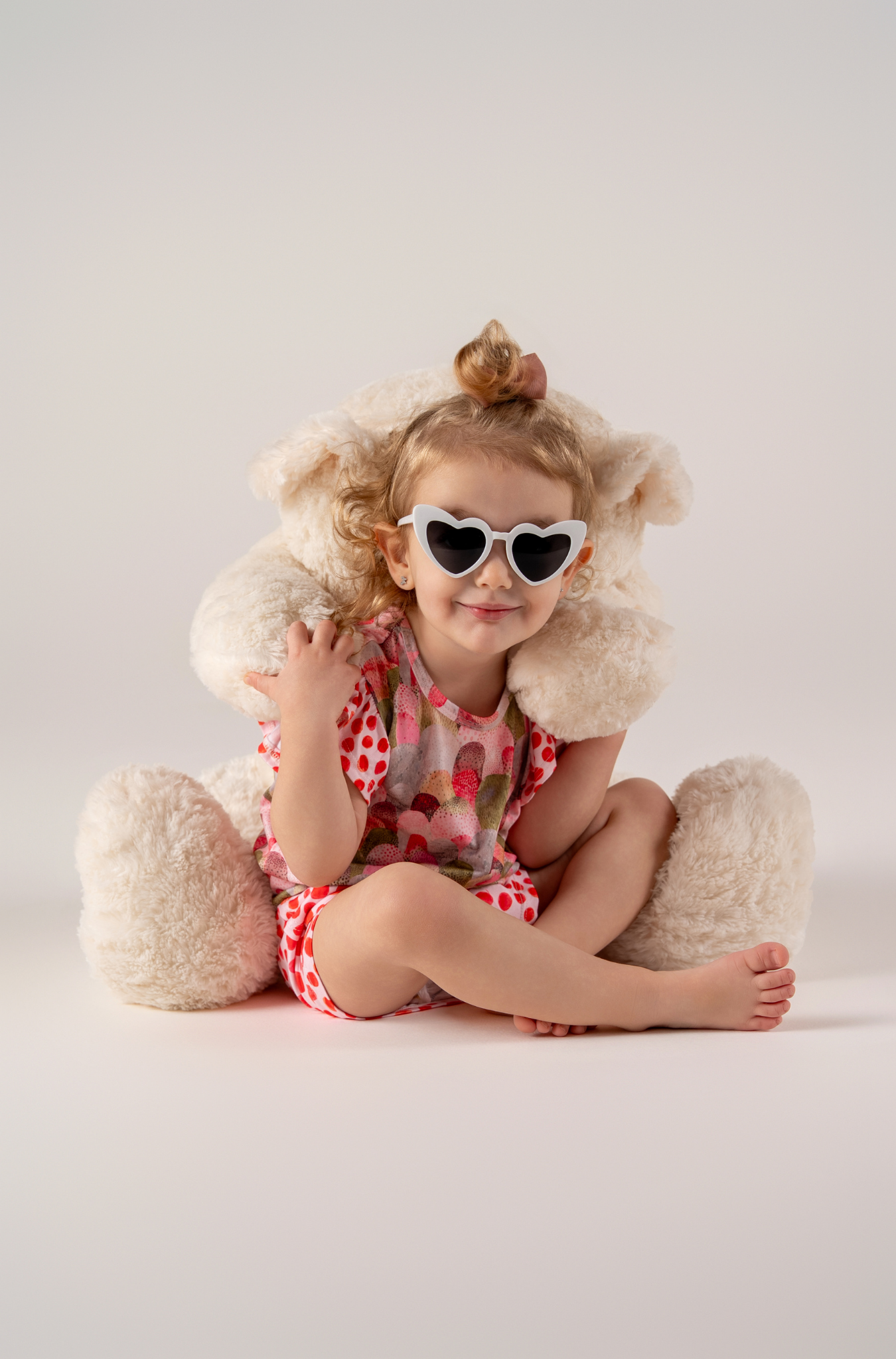 Conjunto Infantil Blusinha com Babado e Short Aquarela de Verão