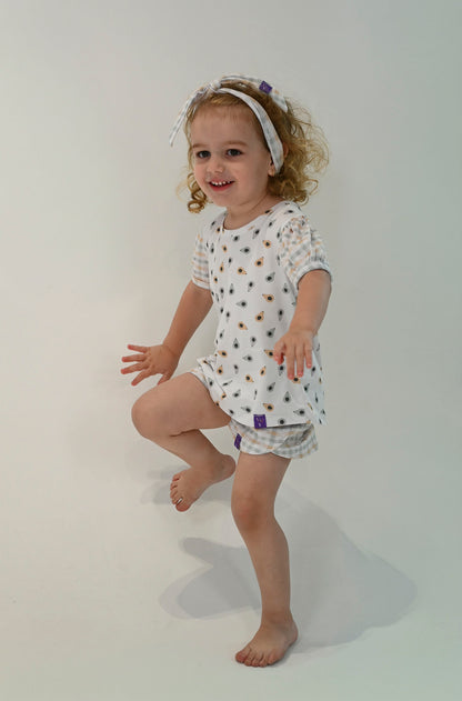 Conjunto Infantil Manga Curta Papaya Mint