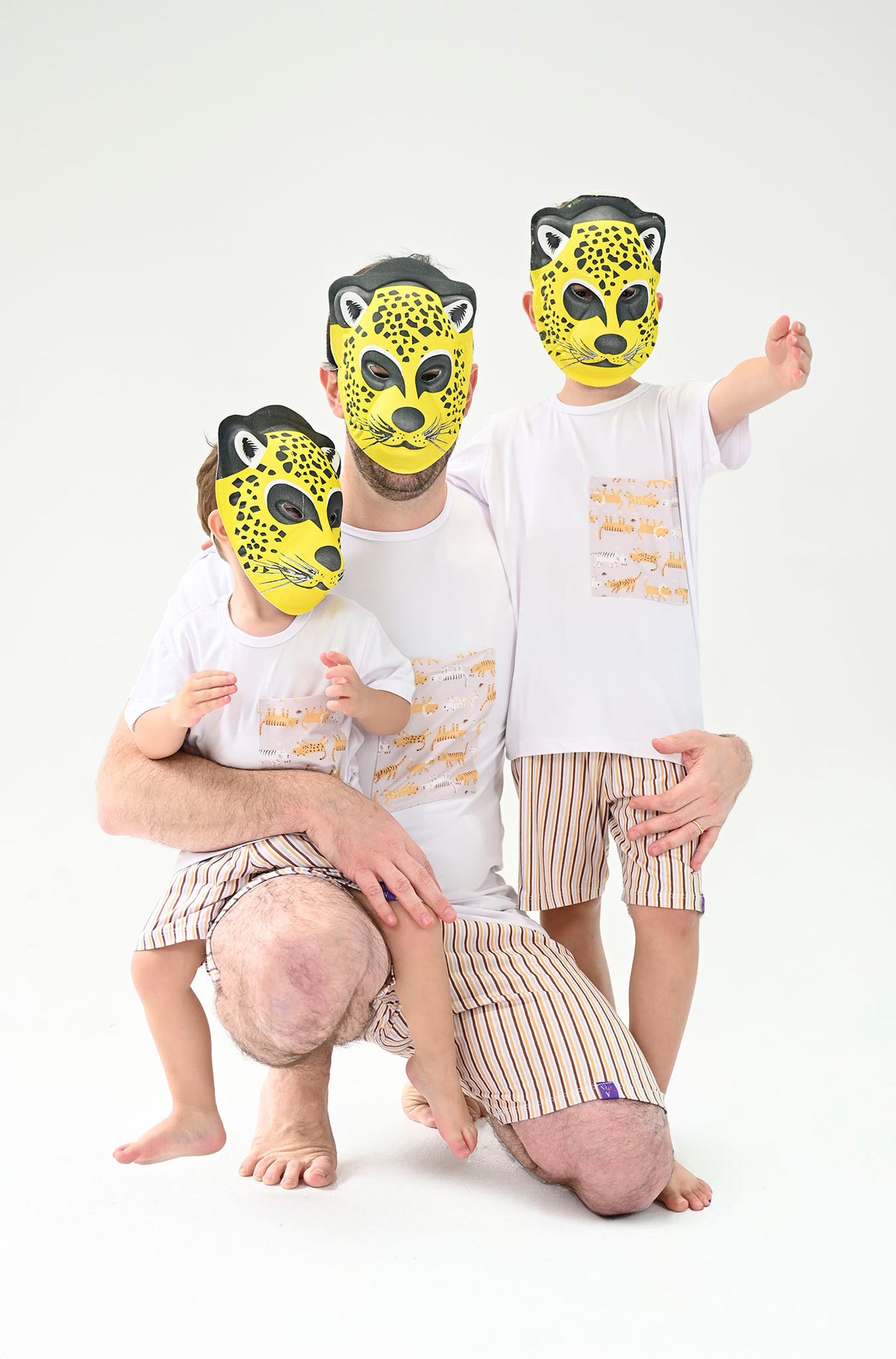 Conjunto Infantil Manga Curta Feras do Verão