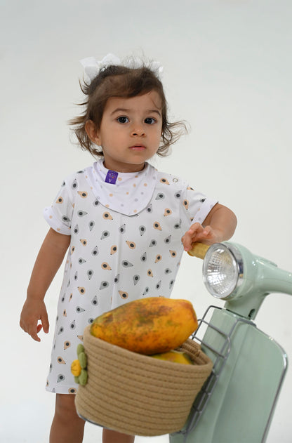 Tip Top Bebê Manga Curta Petit Papaya