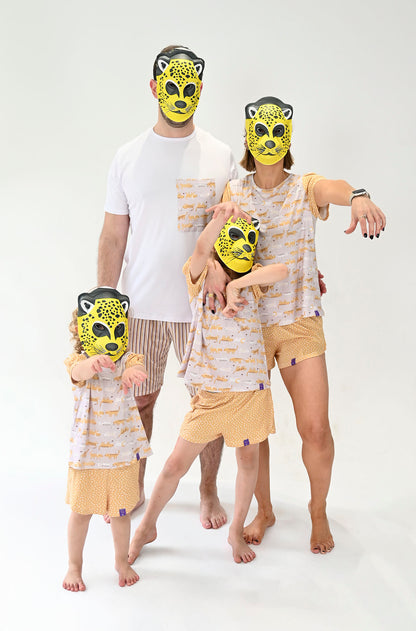 Conjunto Infantil Manga Curta Bela Fera