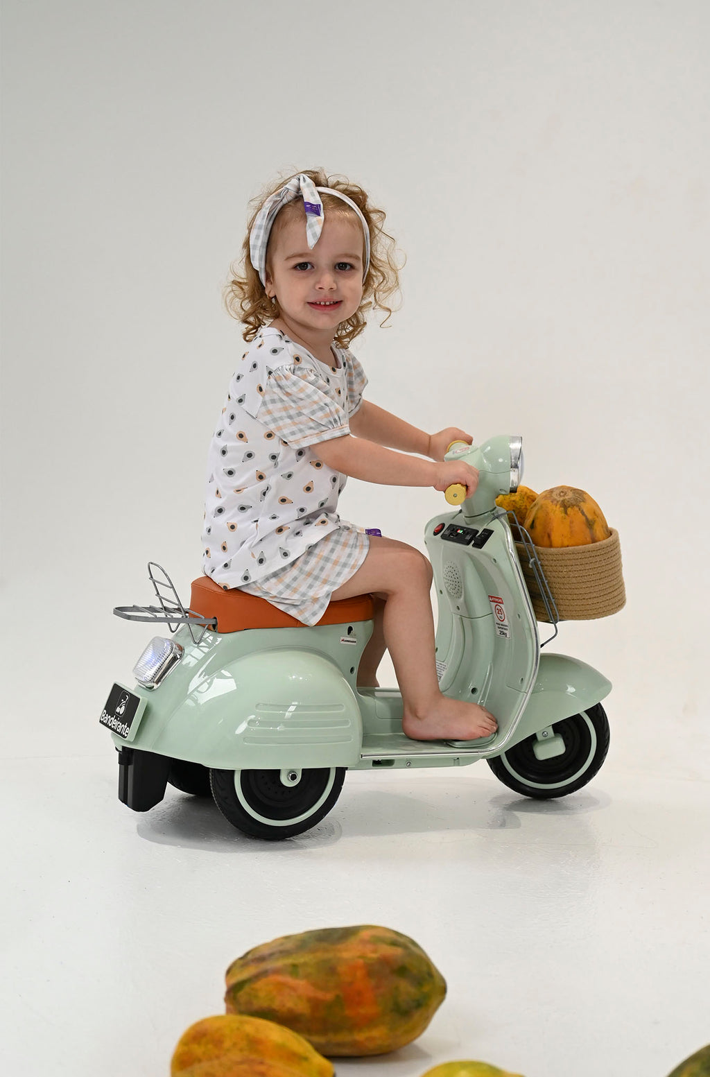 Conjunto Infantil Manga Curta Papaya Mint