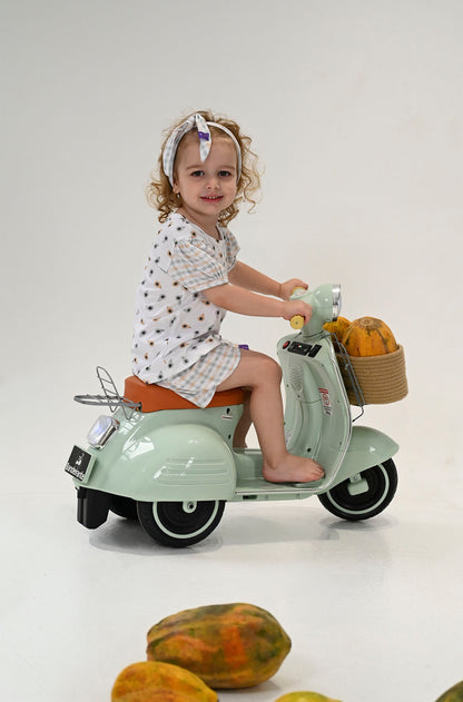 Conjunto Infantil Manga Curta Papaya Mint