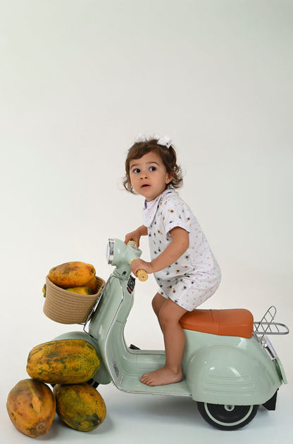 Tip Top Bebê Manga Curta Petit Papaya