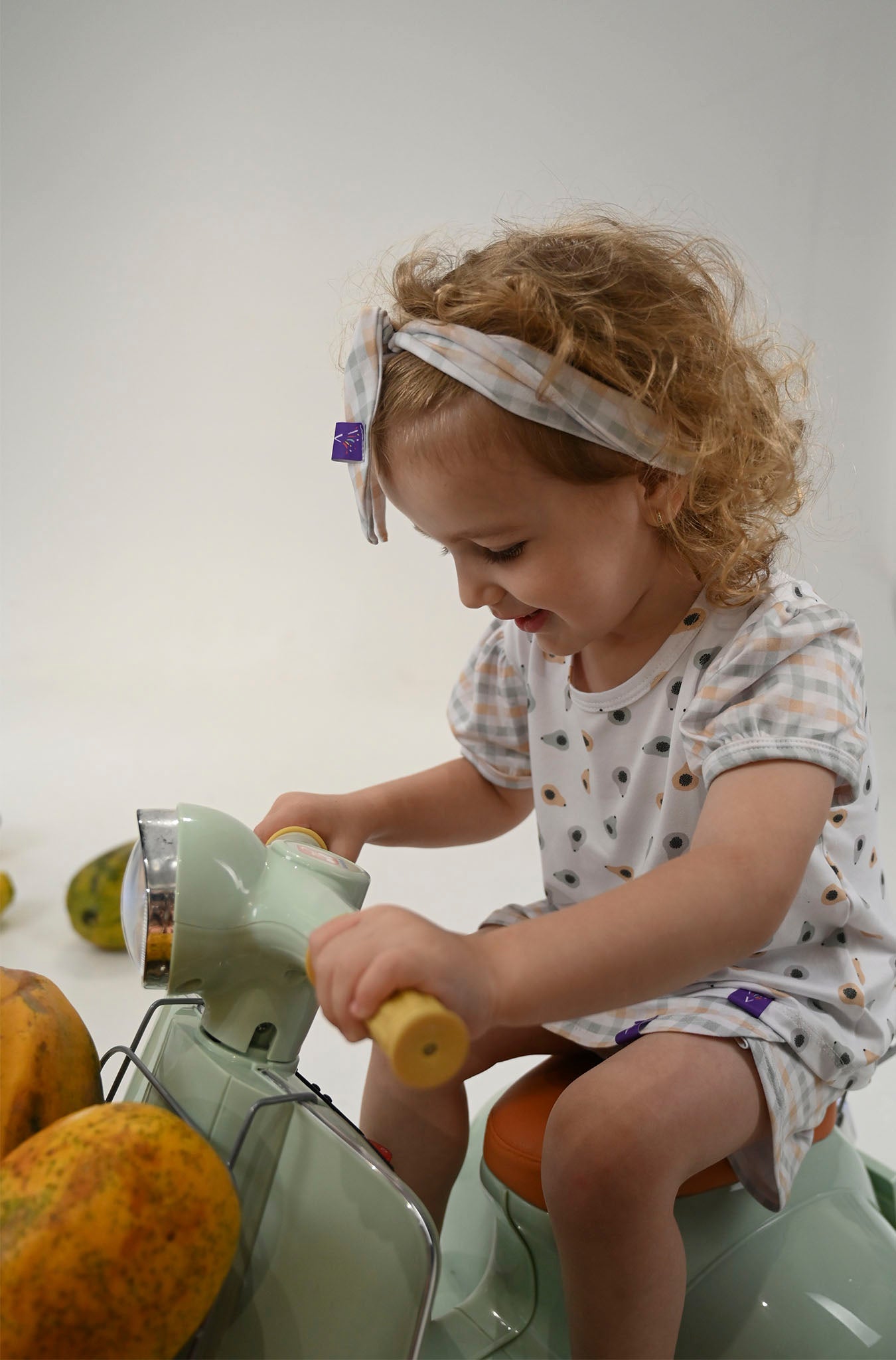 Conjunto Infantil Manga Curta Papaya Mint