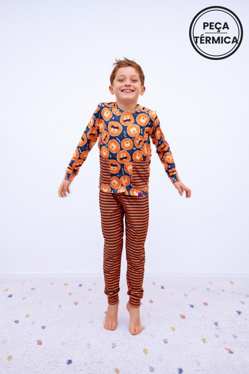 Conjunto Infantil Térmico Manga Longa e Calça Leão Vitor