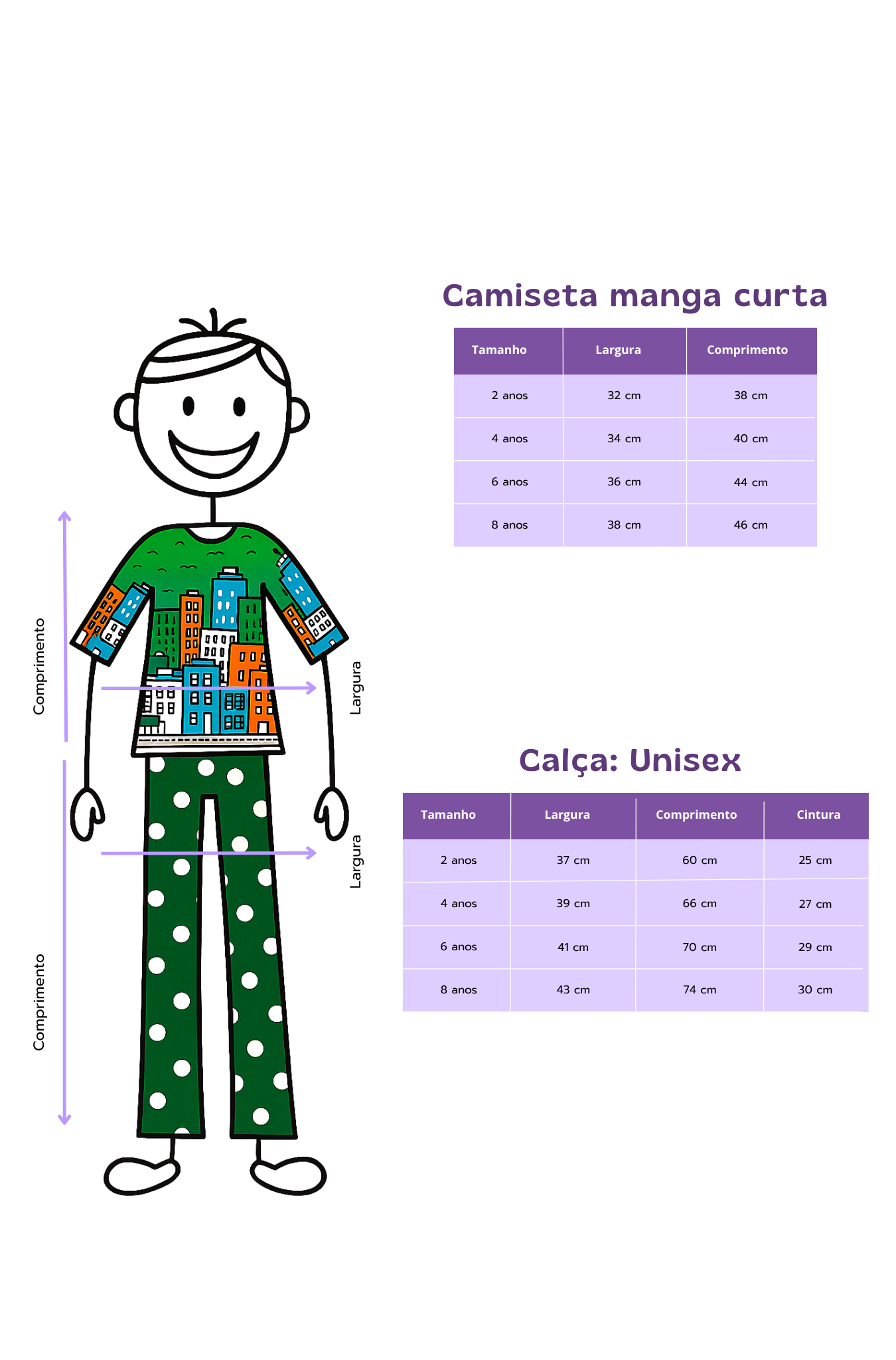 Conjunto Infantil Camiseta Manga Curta e Calça Parque Central