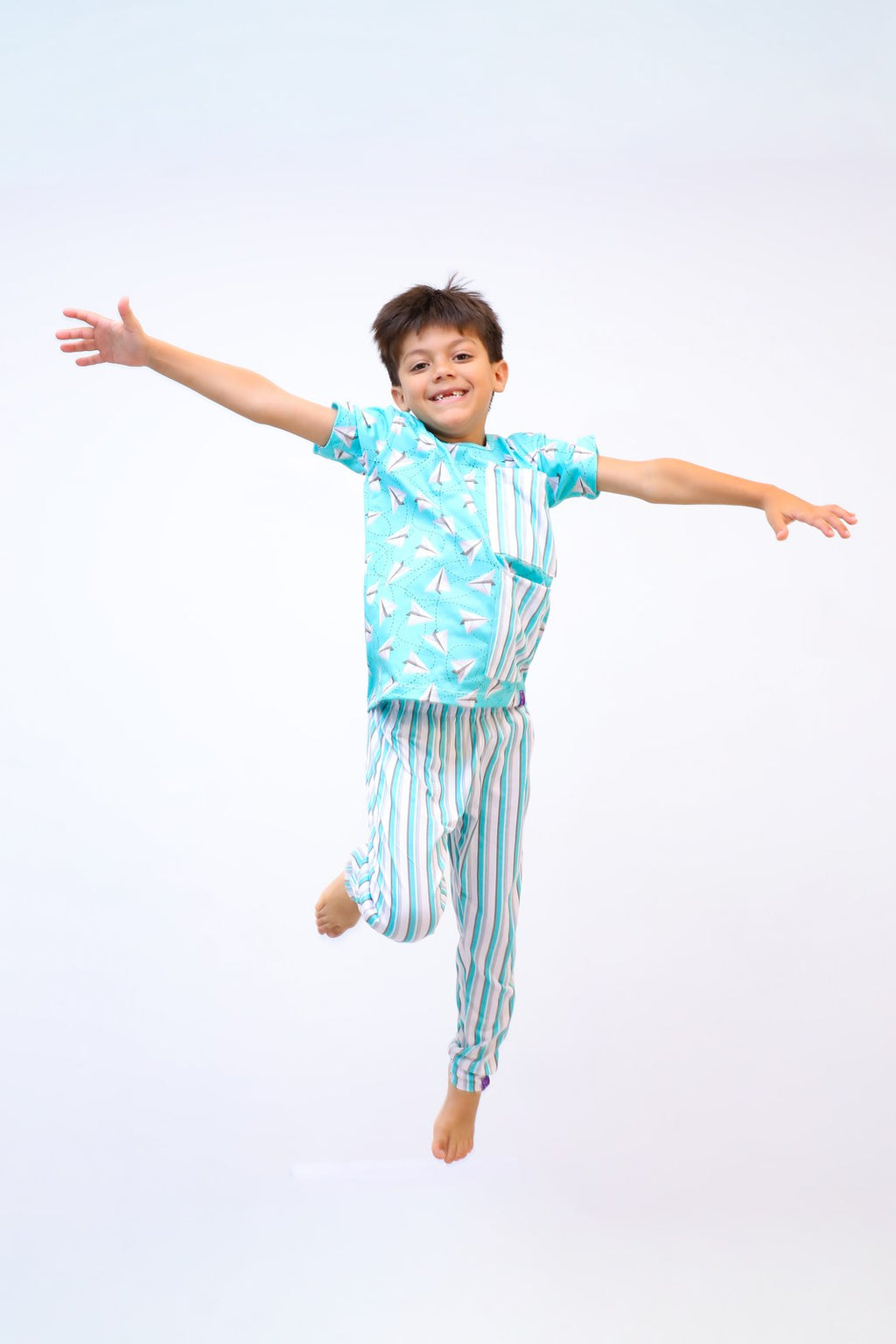 Conjunto Pijama Infantil Avião de Papel